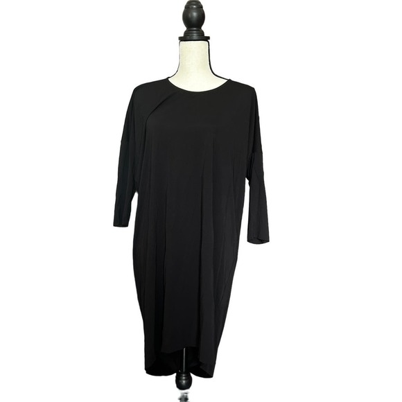 COS Drapey Shift Dress XS Black Capsule Career Work Women's - Picture 1 of 5